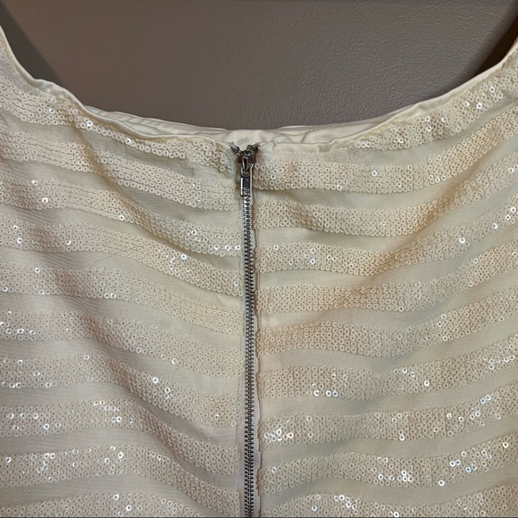 Lulus cream sequin dress. Size XL. - Picture 9 of 11